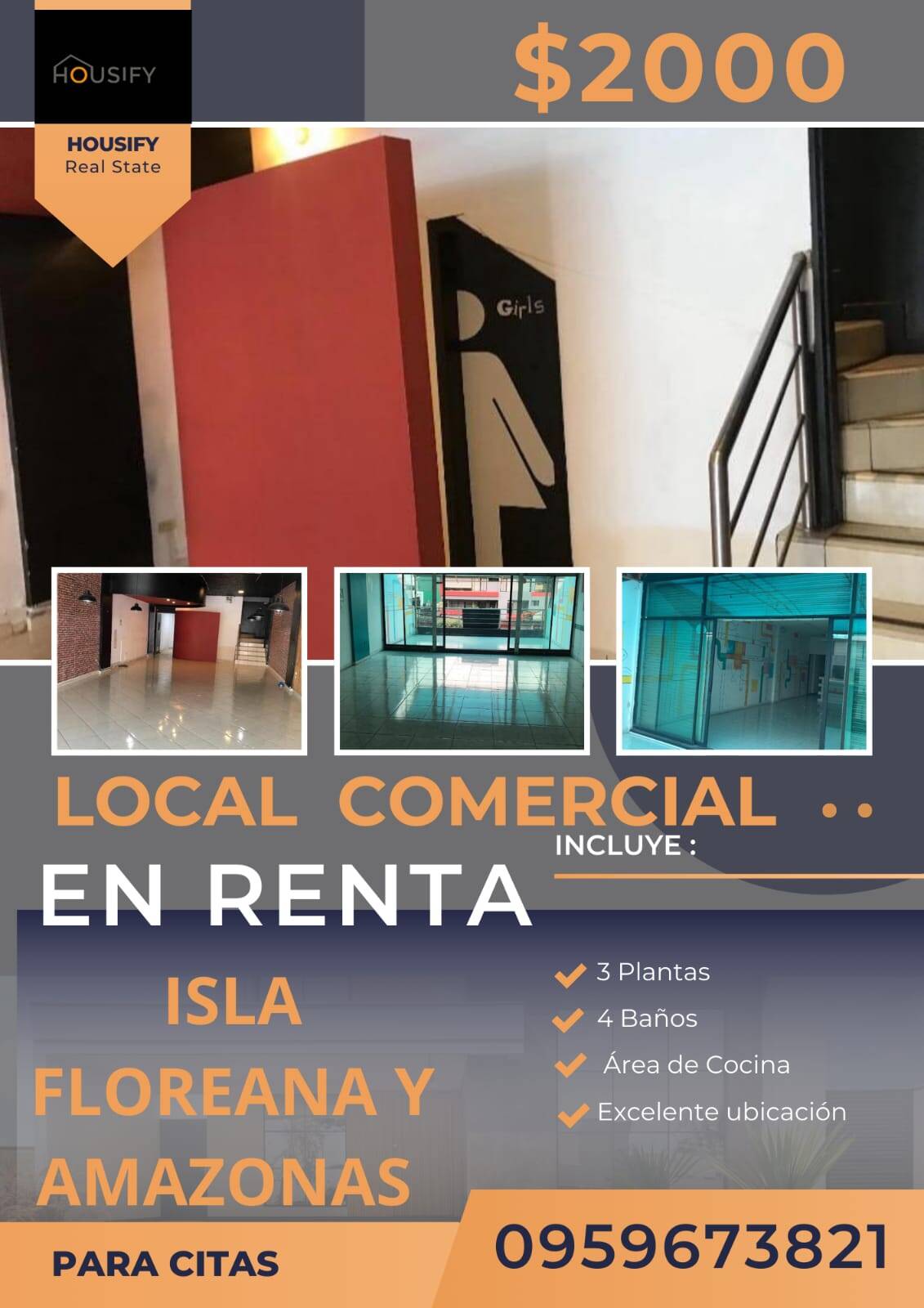 #35 - Piso Comercial para Alquiler en Quito - P